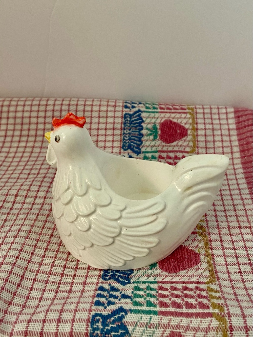 White Hen Decorative Decor - Handmade